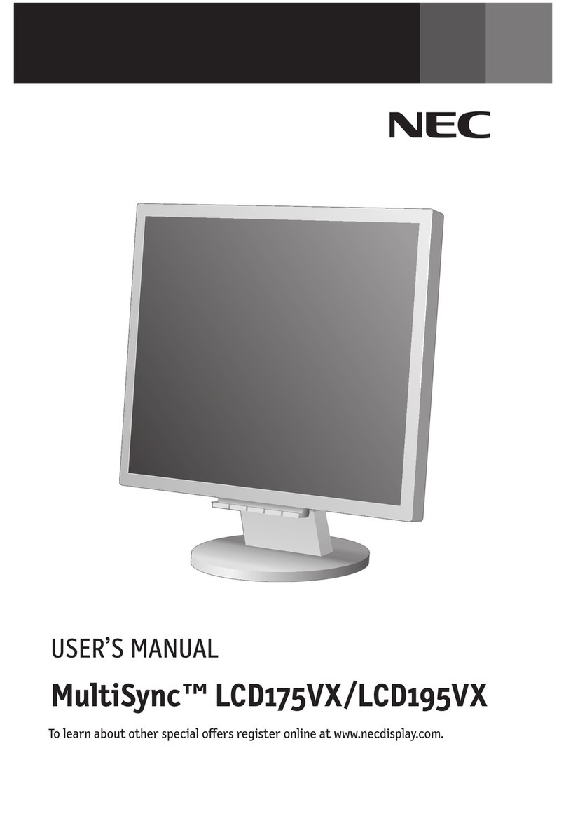 NEC LCD175VX - MultiSync - 17" LCD Monitor User manual