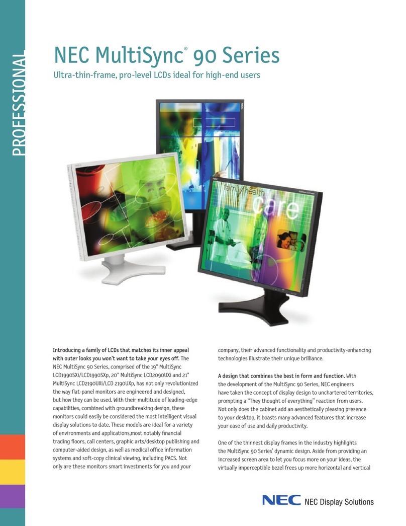 NEC LCD1990SXi BK MultiSync -LCD User manual
