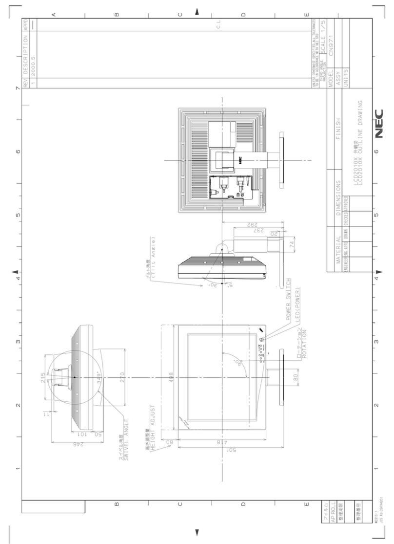 NEC MultiSync LCD2010X Guide