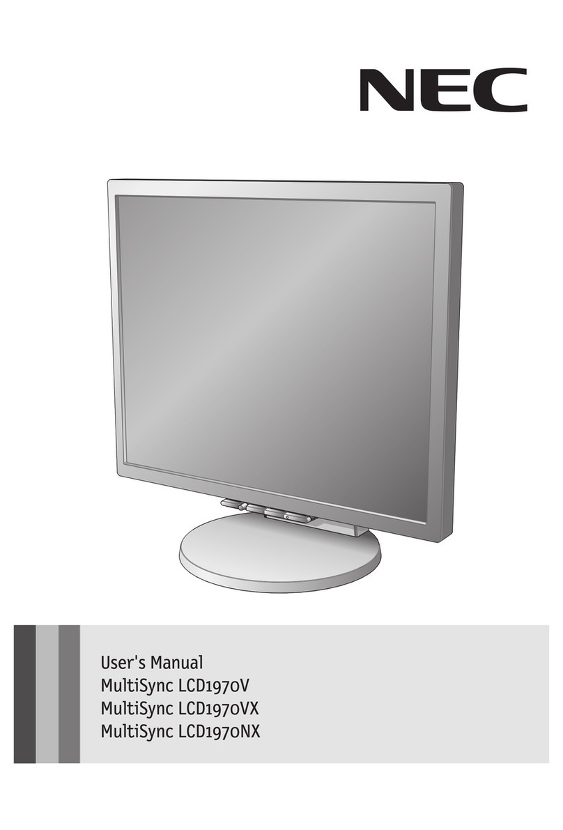 NEC MultiSync LCD1970V User manual