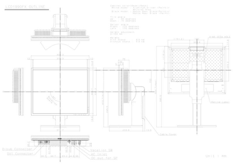 NEC MultiSync LCD1990FX User manual NEC MultiSync LCD1990FX User manual