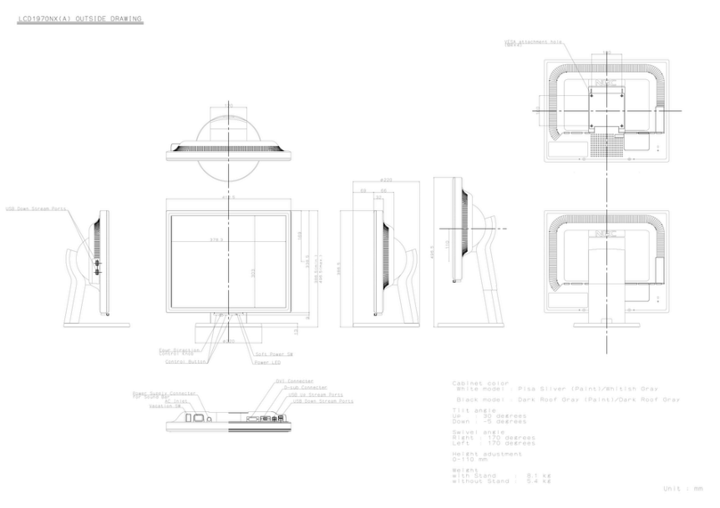 NEC MultiSync LCD1970NX User manual