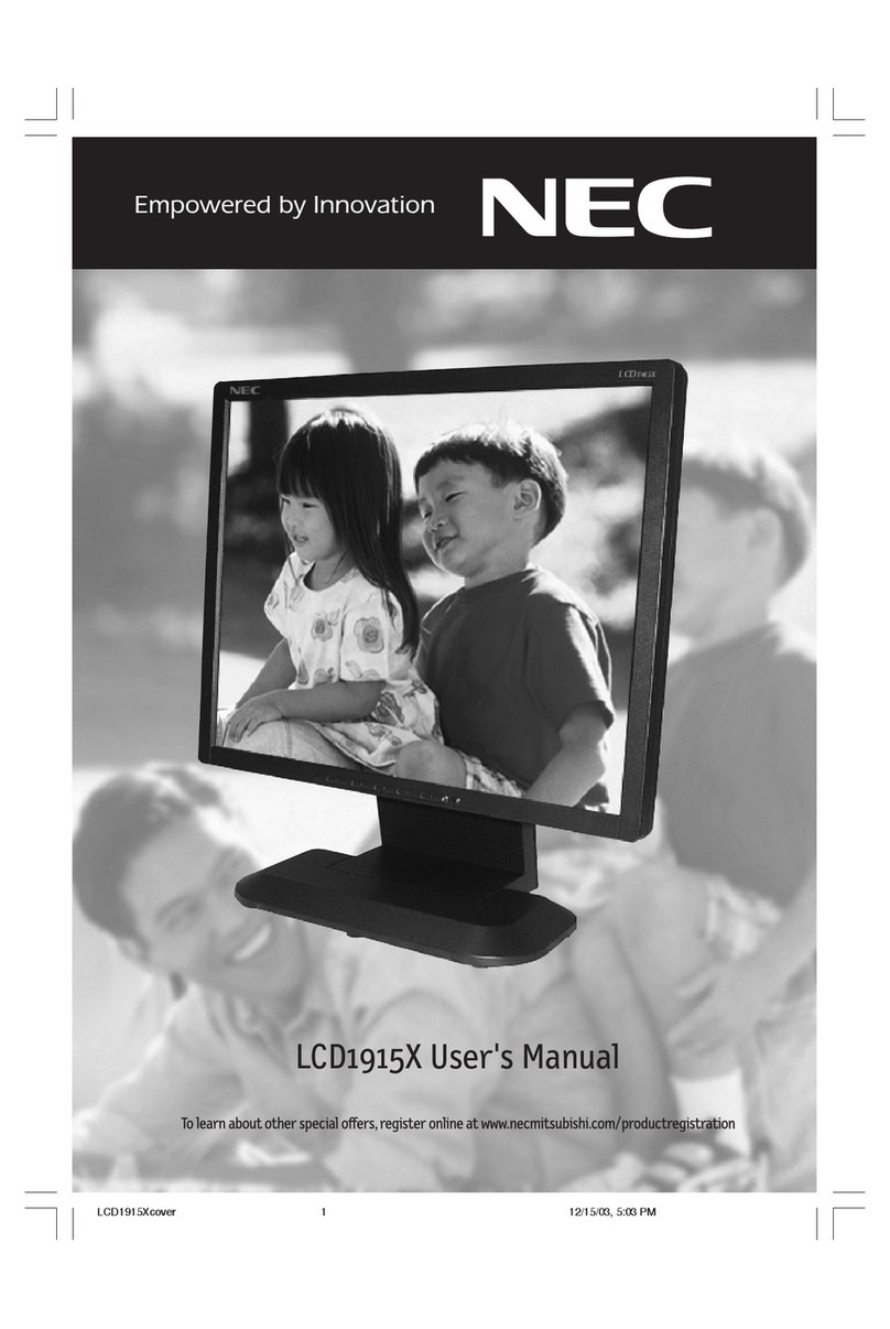 NEC LCD1915X User manual