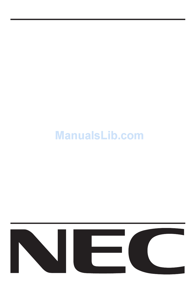 NEC LCD1880SX - MultiSync - 18.1" LCD Monitor User manual