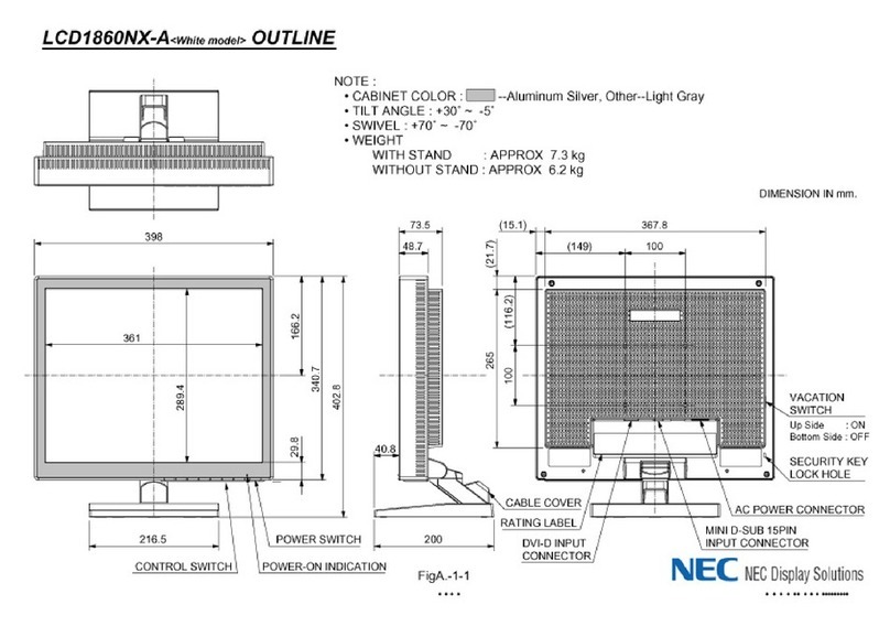 NEC NEC MultiSync LCD1860NX  LCD1860NX LCD1860NX User guide