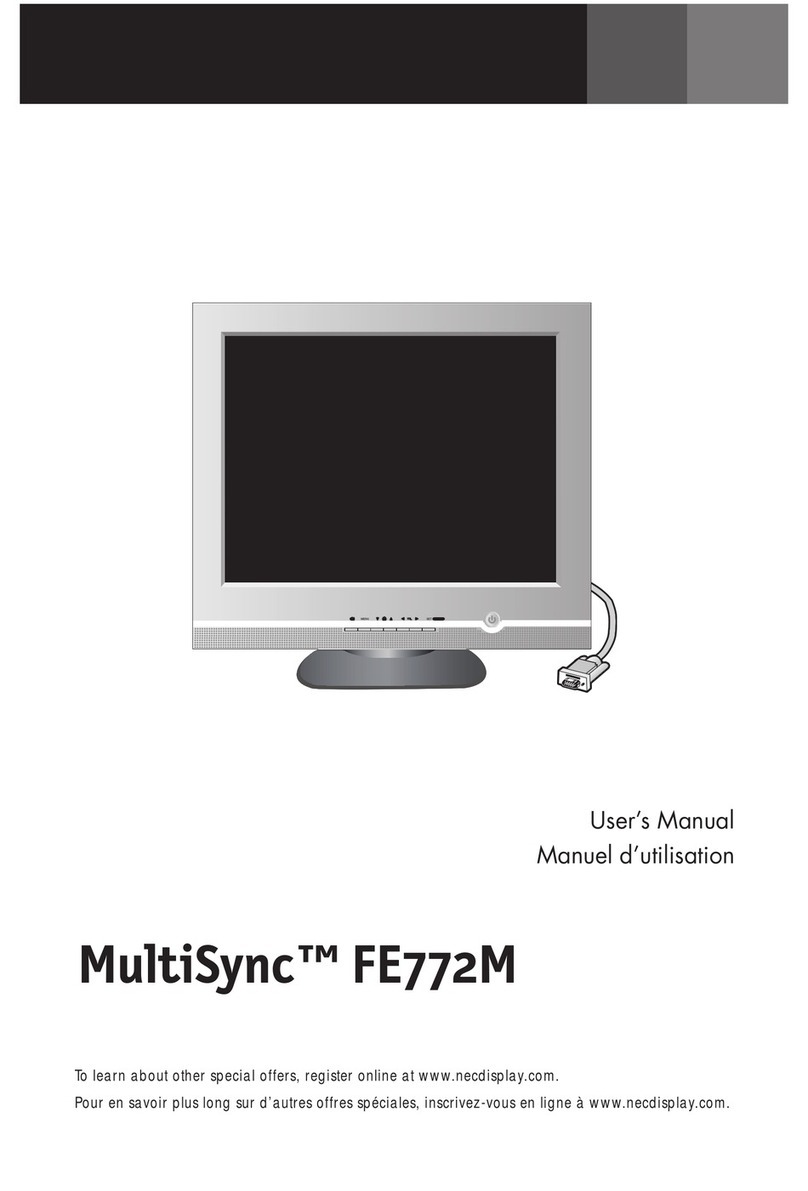 NEC MultiSync FE772M User manual