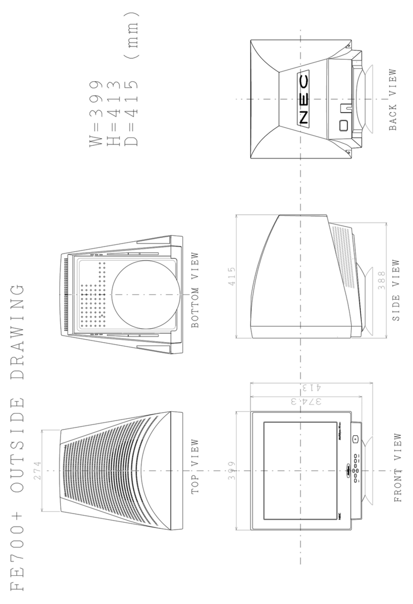 NEC FE700 - MultiSync - 17" CRT Display Guide