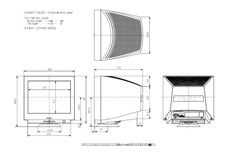 NEC MultiSync FE1250+ Guide