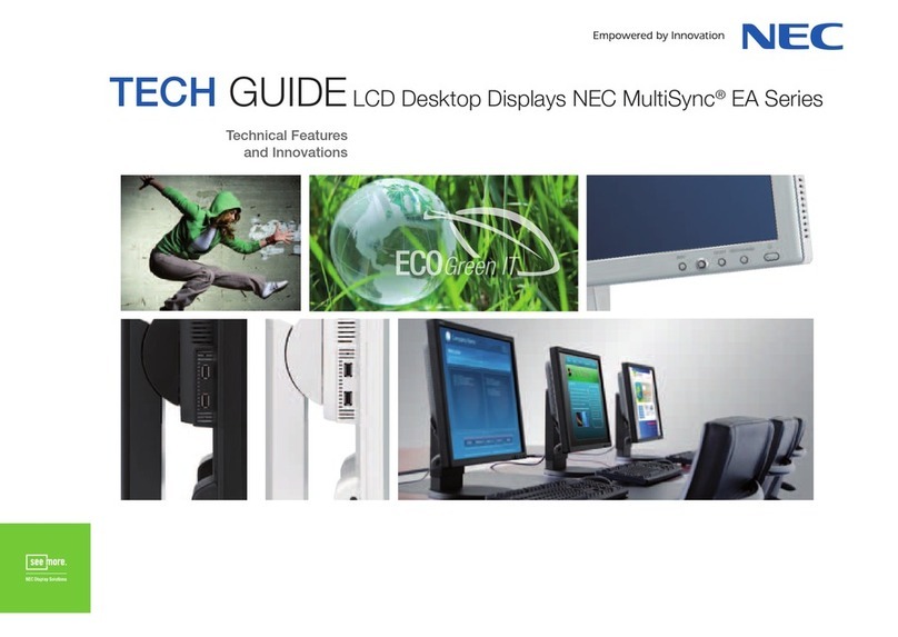 NEC MultiSync EA191M User manual