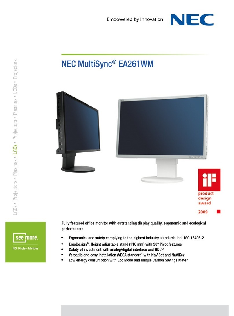 NEC MultiSync EA261WM User manual