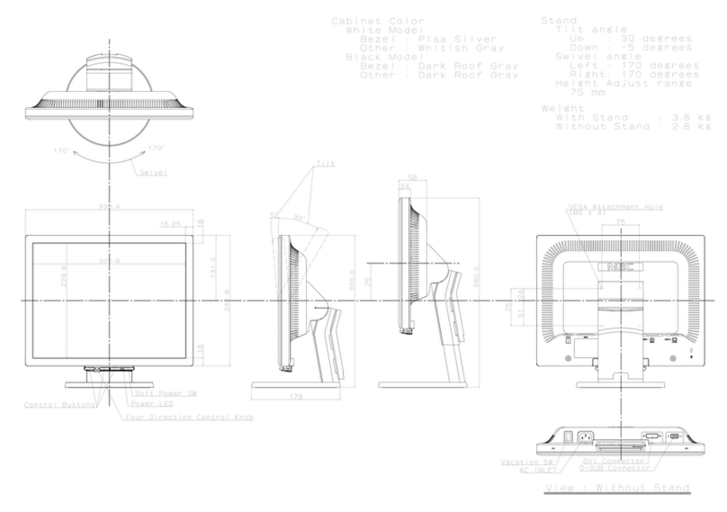 NEC LCD1570NX - MultiSync - 15" LCD Monitor Guide