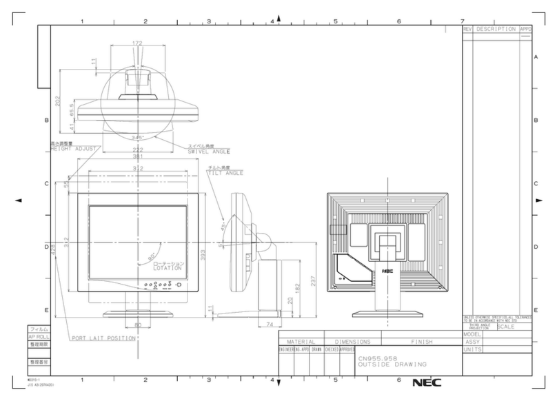 NEC MultiSync LCD15T-C User manual