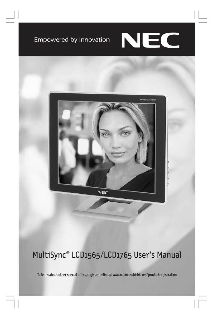 NEC MultiSync LCD1565 User manual