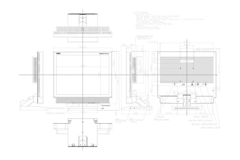 NEC LCD1560M - MultiSync - 15" LCD Monitor User manual