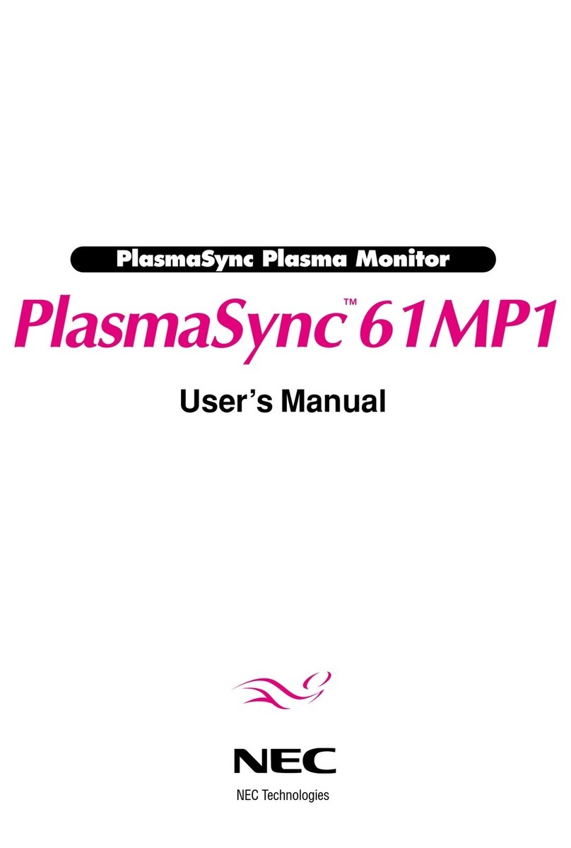 NEC PlasmaSync 61XM1A User manual