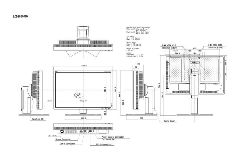 NEC MultiSync LCD2690WUXi User guide