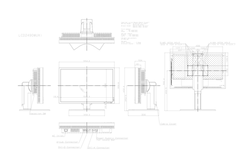 NEC MultiSync LCD2490WUXi User manual