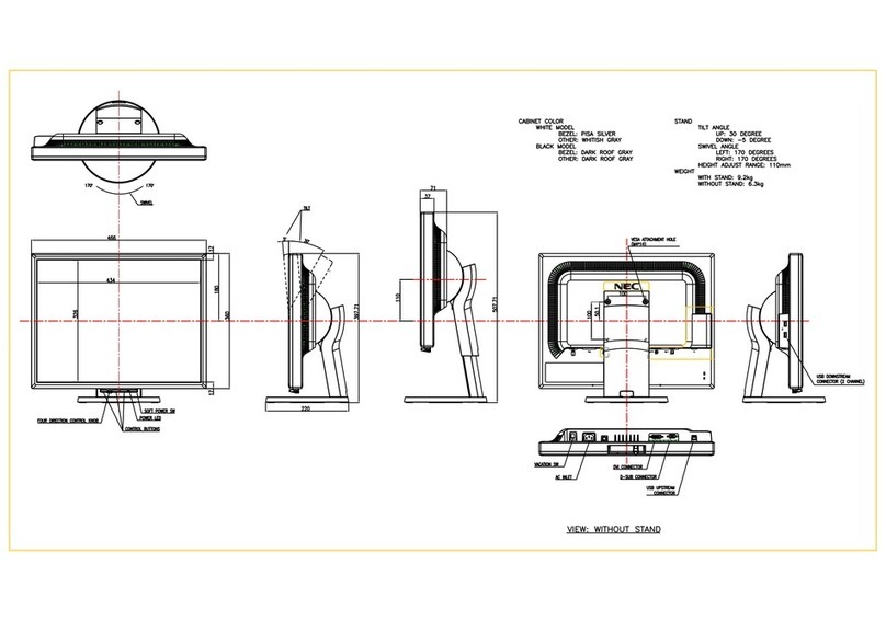 NEC MultiSync LCD2170NX User manual