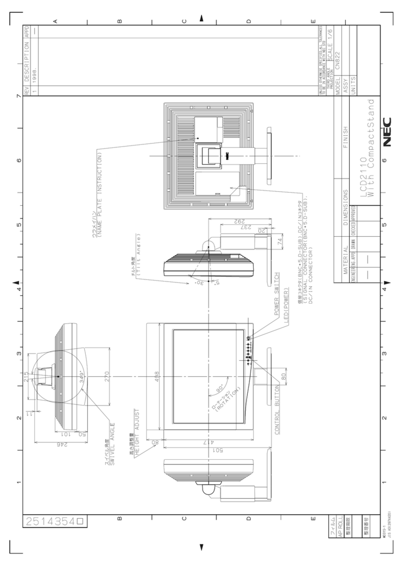 NEC NEC MultiSync LCD2110  LCD2110 LCD2110 User guide