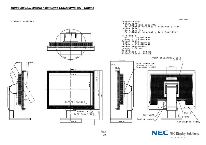 NEC MultiSync LCD2060NX Guide