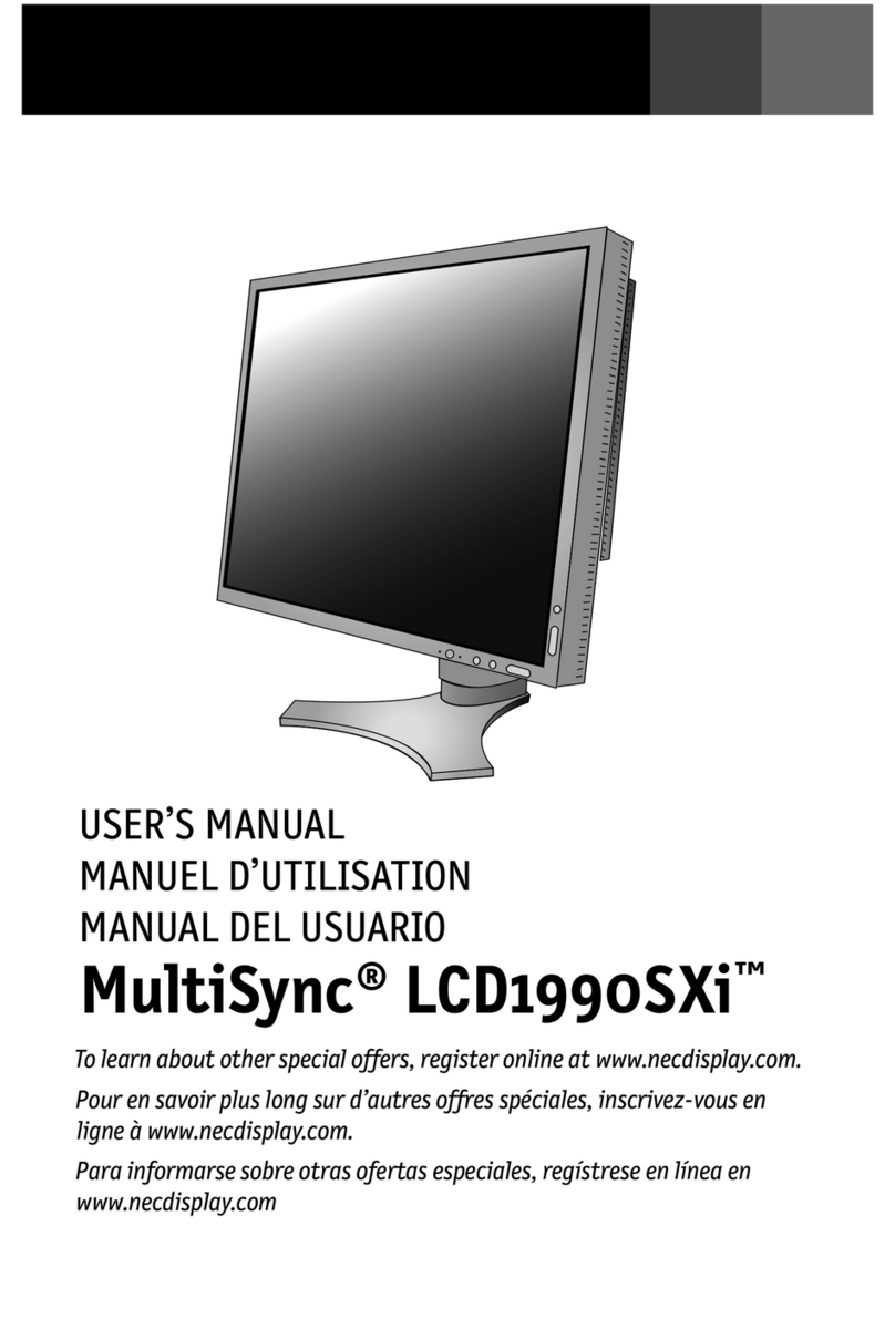 NEC LCD1990SXi BK MultiSync -LCD User manual