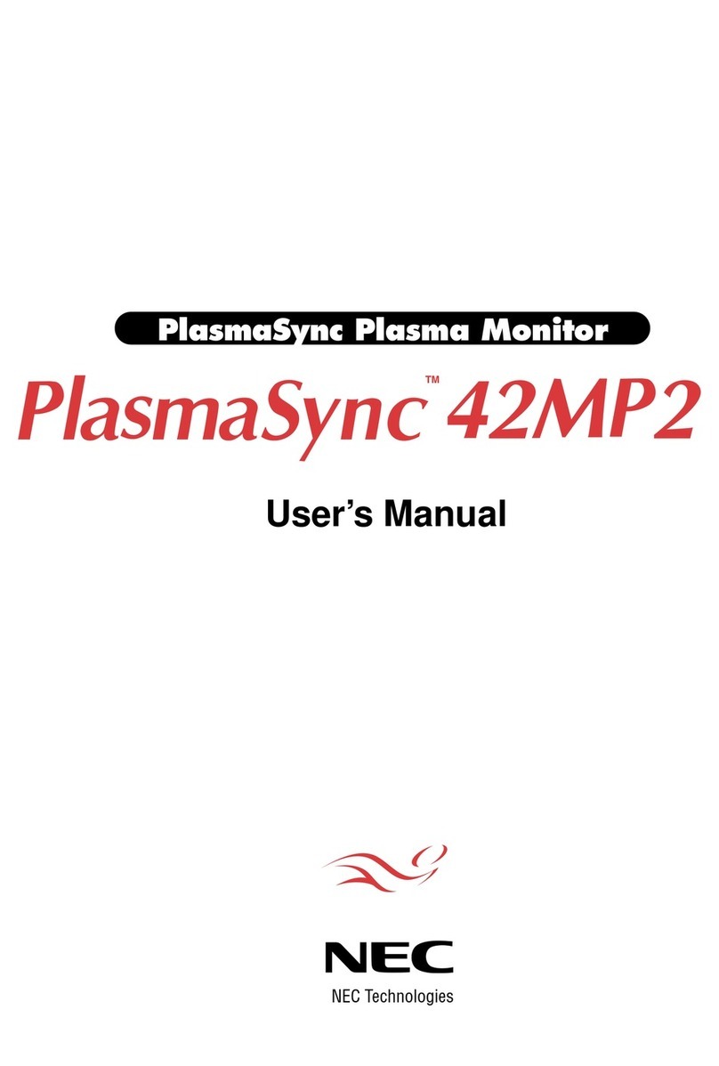 NEC PlasmaSync 42MP2 User manual
