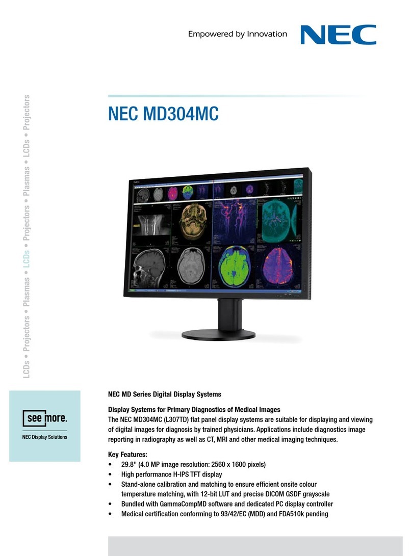 NEC MD304MC - MultiSync - 29.8" LCD Monitor User manual
