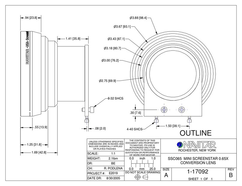 Navitar SSC065 Dimensional drawing
