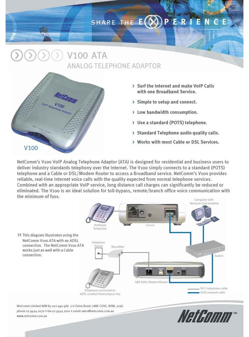 NetComm V100 User manual