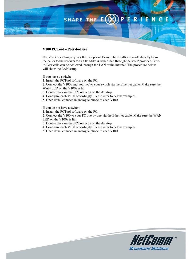 NetComm V100 Software guide
