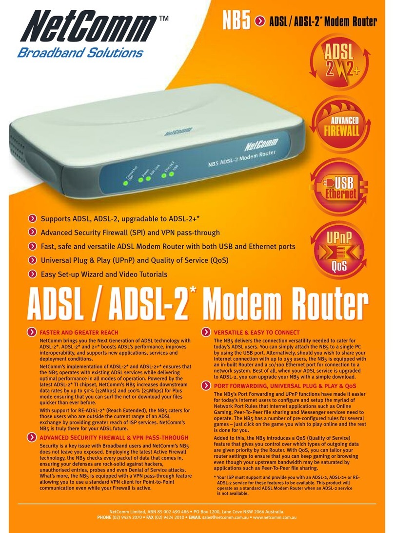 NetComm NB5 Specifications