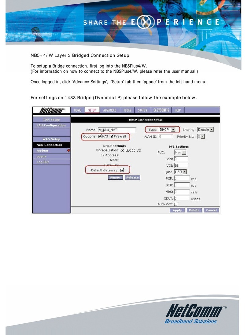 NetComm NB5PLUS4W User manual NetComm NB5PLUS4W User manual