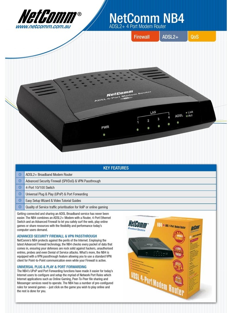 NetComm NB4 User manual NetComm NB4 User manual