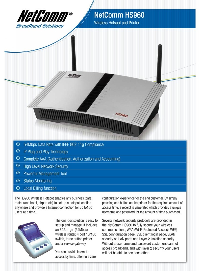 NetComm HS960 User manual
