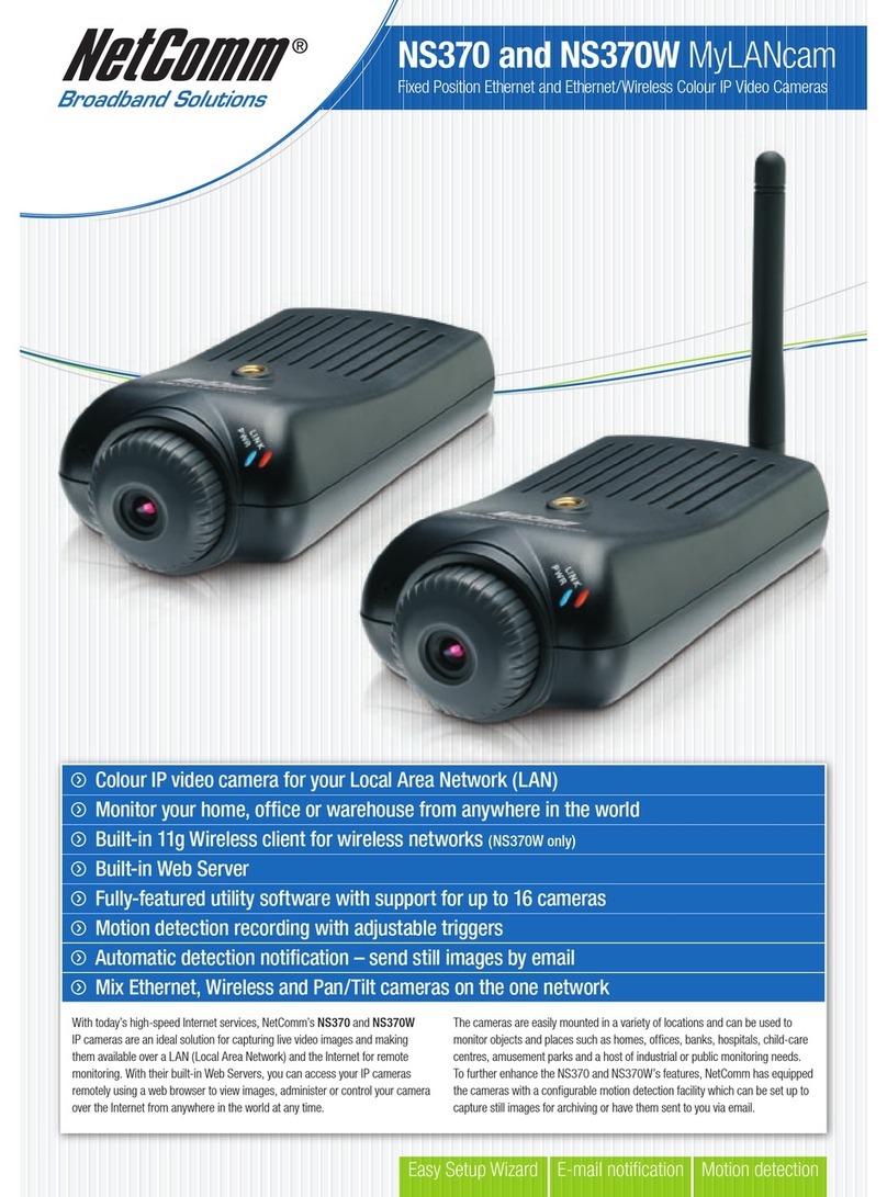 NetComm MyLANcam NS370 User manual