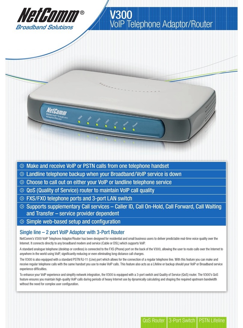 NetComm V300 User manual