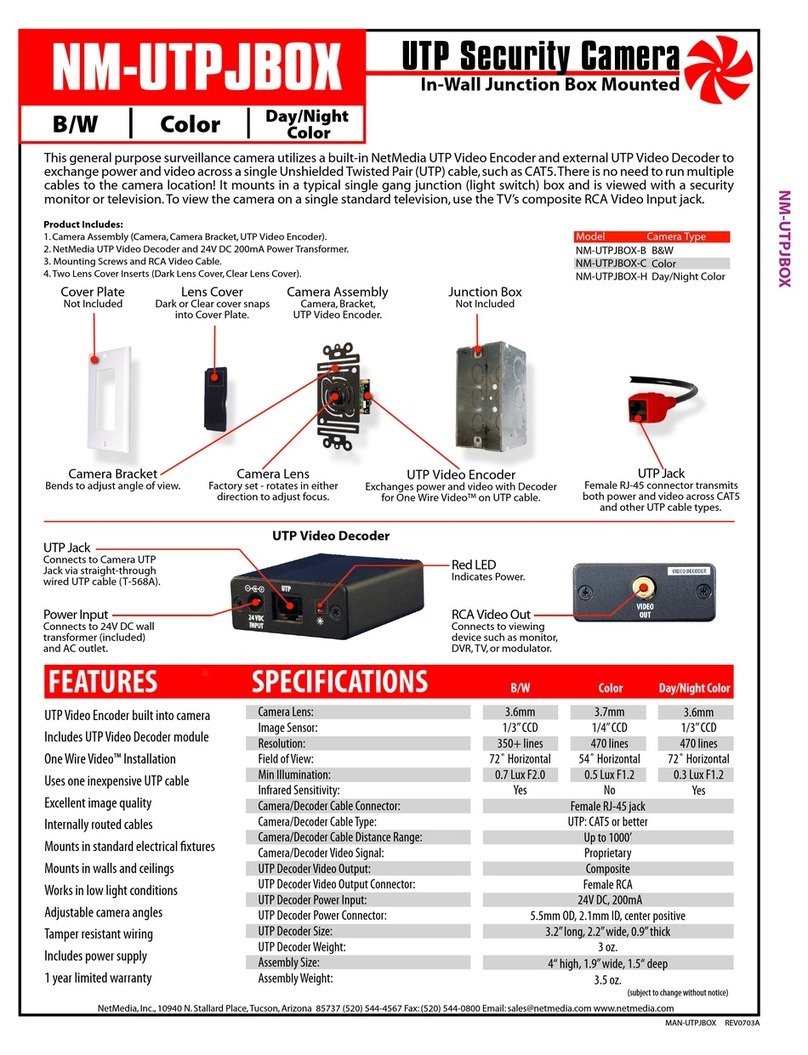 Net Media NM-UTPJBOX User manual
