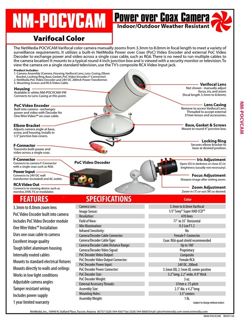 Net Media NM-POCVCAM Specifications