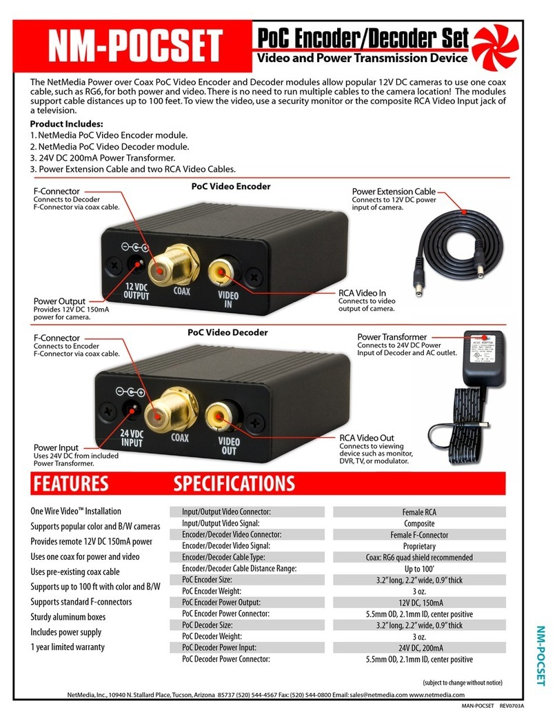 Net Media NM-POCSET User manual