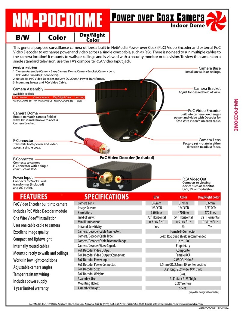 Net Media NM-POCDOME Specifications