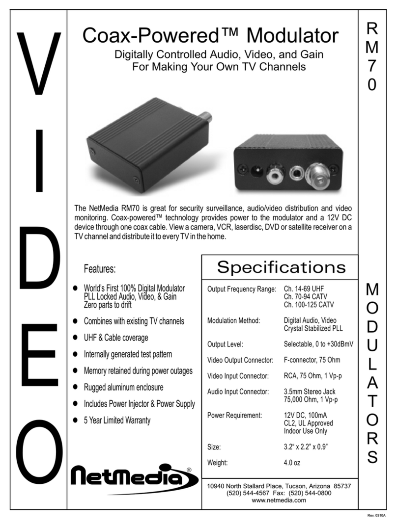 Net Media RM70 User manual