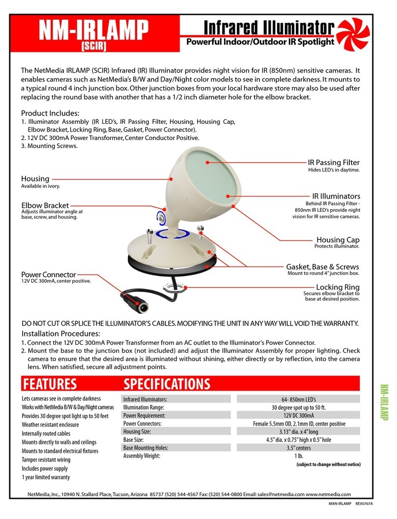 Net Media NM-IRLAMP Specifications