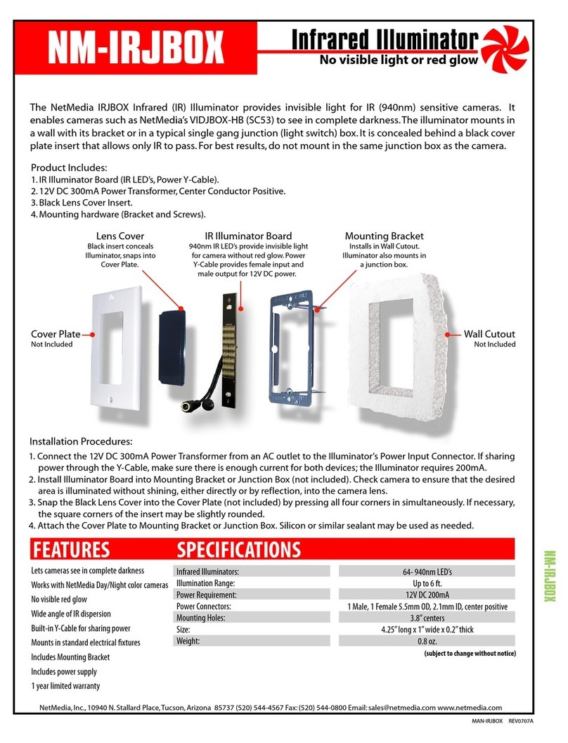 Net Media NM-IRJBOX Specifications