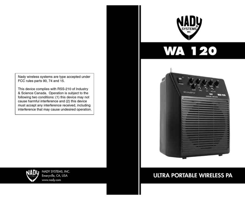 Nady Systems WA-120 User manual