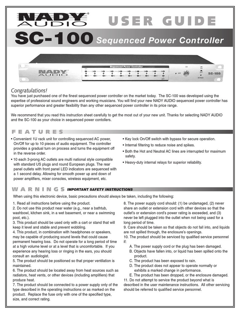 Nady Systems SC-100 user guide