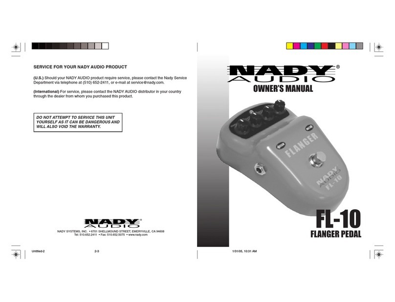 Nady Audio FL-10 owner's manual