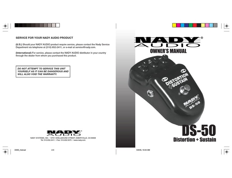 Nady Audio DS-50 owner's manual