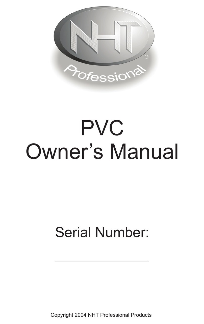 NHT PVC-PC owner's manual