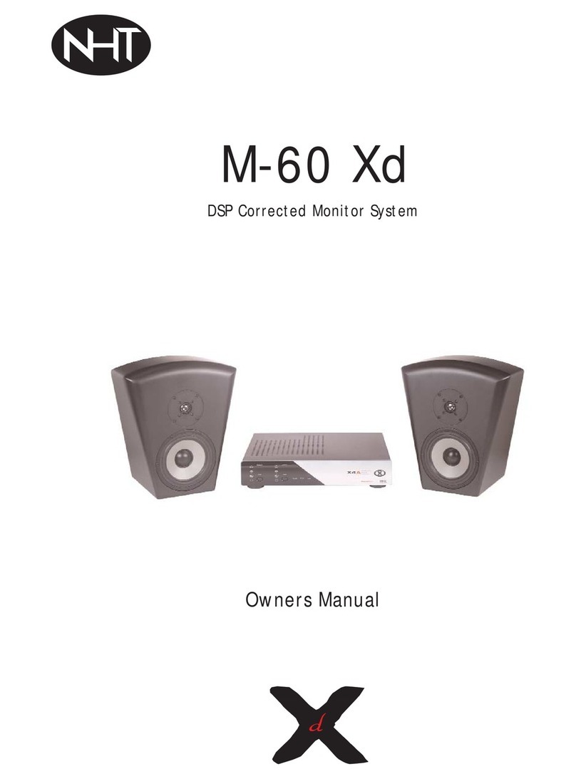 NHT M-60 Xd owner's manual
