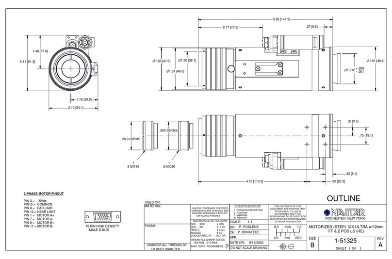 Navitar 1-51325 Guide Navitar 1-51325 Guide